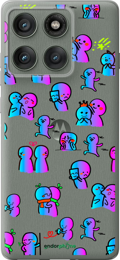 Силиконовый чехол Эмоции для Motorola Edge 60 Pro 5G - 4736u-4020 изображение 