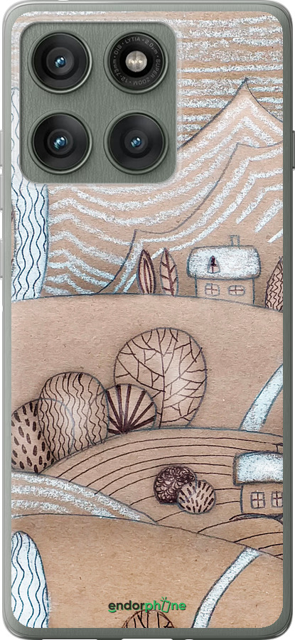 Силиконовый чехол Сказочные холмы для Motorola Edge 60 Pro 5G - 4749u-4020 изображение 