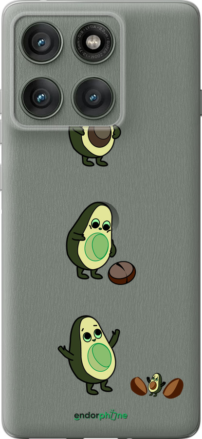 Силиконовый чехол Авокадо 1 для Motorola Edge 60 Pro 5G - 4857u-4020 изображение 
