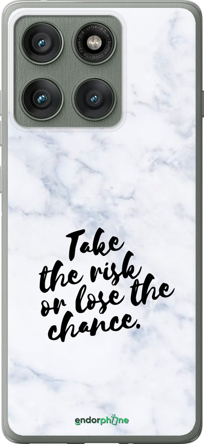 Силиконовый чехол Рискнуть или потерять шанс для Motorola Edge 60 Pro 5G - 4866u-4020 изображение 