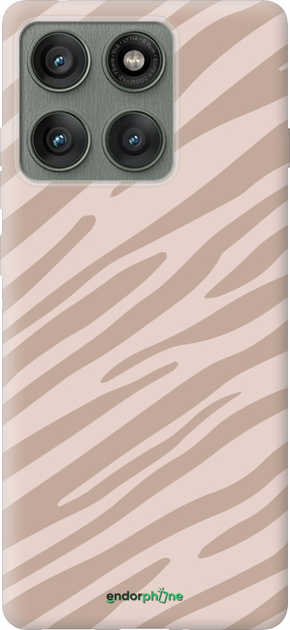 Силиконовый чехол Зебра беж для Motorola Edge 60 Pro 5G - 4875u-4020 изображение 