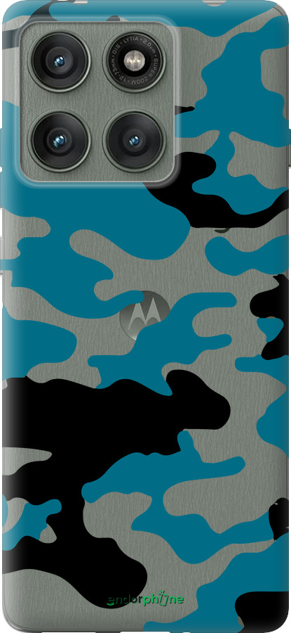 Силиконовый чехол Камуфляж прозрачный фон для Motorola Edge 60 Pro 5G - 4877u-4020 изображение 