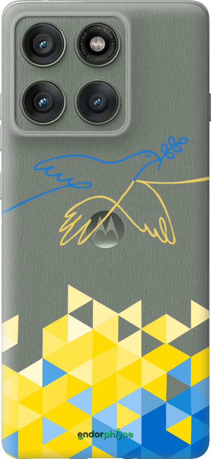 Силіконовий чехол Птиця миру  для Motorola Edge 60 Pro 5G - 5231u-4020 изображение 