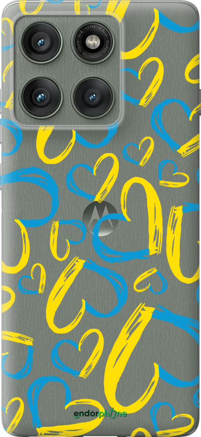 Силіконовий чехол Серця UA  для Motorola Edge 60 Pro 5G - 5292u-4020 изображение 