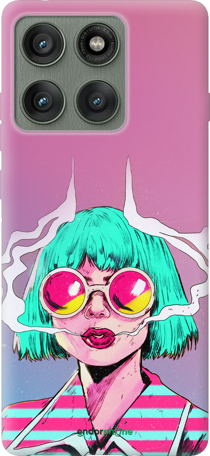 Силиконовый чехол Поп арт девушка для Motorola Edge 60 Pro 5G - 5378u-4020 изображение 