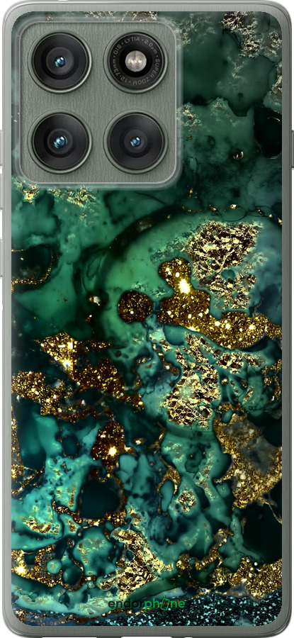 Силіконовий чехол Мармур золото багатство для Motorola Edge 60 Pro 5G - 5419u-4020 изображение 