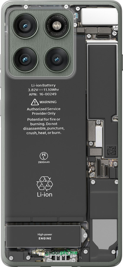 Силиконовый чехол Детали смартфона для Motorola Edge 60 Pro 5G - 5487u-4020 изображение 