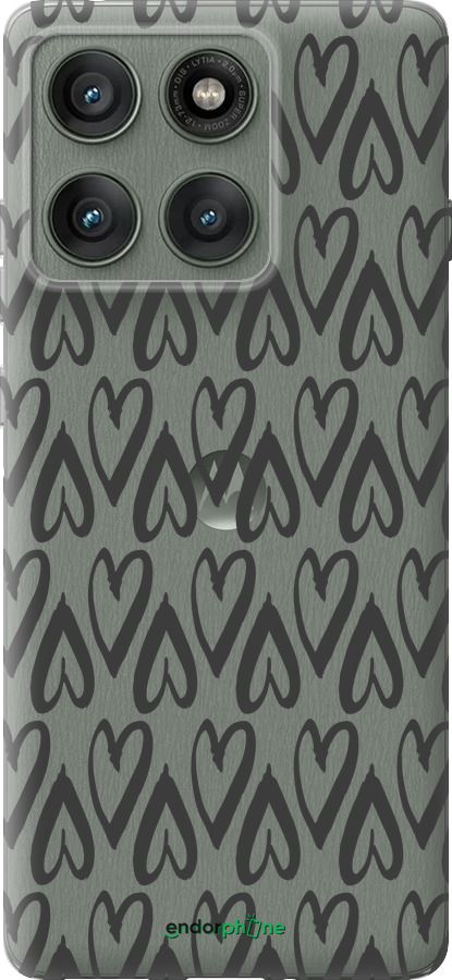Силіконовий чехол Серця v2 для Motorola Edge 60 Pro 5G - 5497u-4020 изображение 