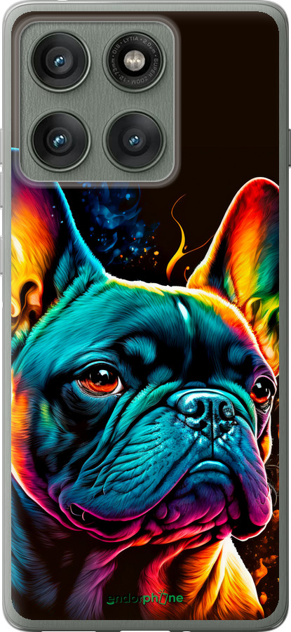 Силиконовый чехол Яркий бульдог для Motorola Edge 60 Pro 5G - 5547u-4020 изображение 