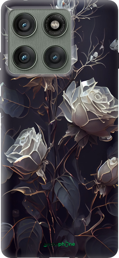 Силіконовий чехол Троянди 2 для Motorola Edge 60 Pro 5G - 5550u-4020 изображение 