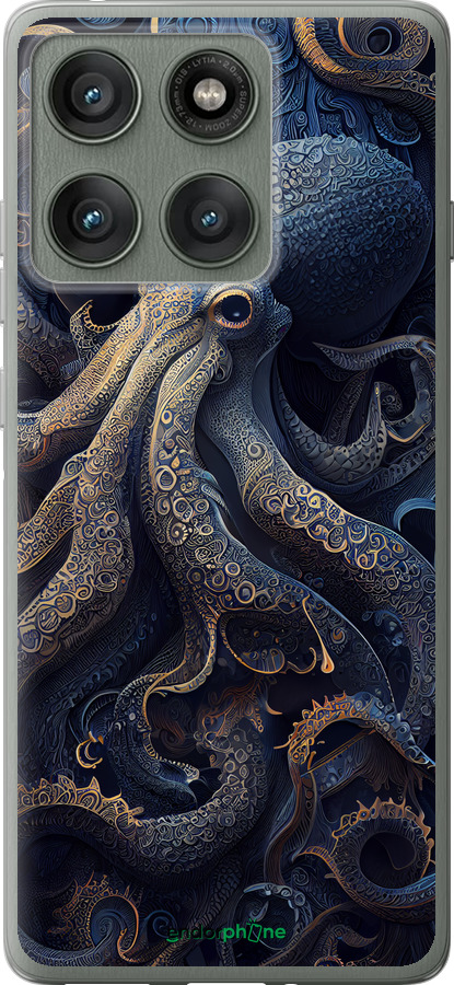 Силиконовый чехол Осьминог для Motorola Edge 60 Pro 5G - 5551u-4020 изображение 