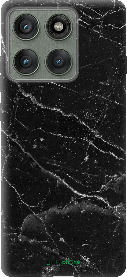 Силиконовый чехол Черный мрамор v2 для Motorola Edge 60 Pro 5G - 5568u-4020 изображение 
