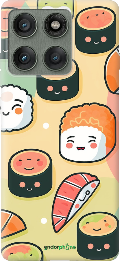 Силіконовий чехол Суші патерн для Motorola Edge 60 Pro 5G - 5583u-4020 изображение 