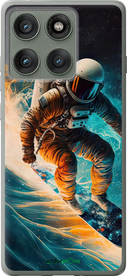 Силиконовый чехол Сноубордист для Motorola Edge 60 Pro 5G - 5604u-4020 изображение 