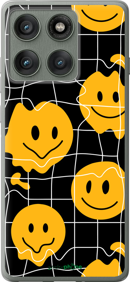 Силиконовый чехол Смайлы v3 для Motorola Edge 60 Pro 5G - 5623u-4020 изображение 