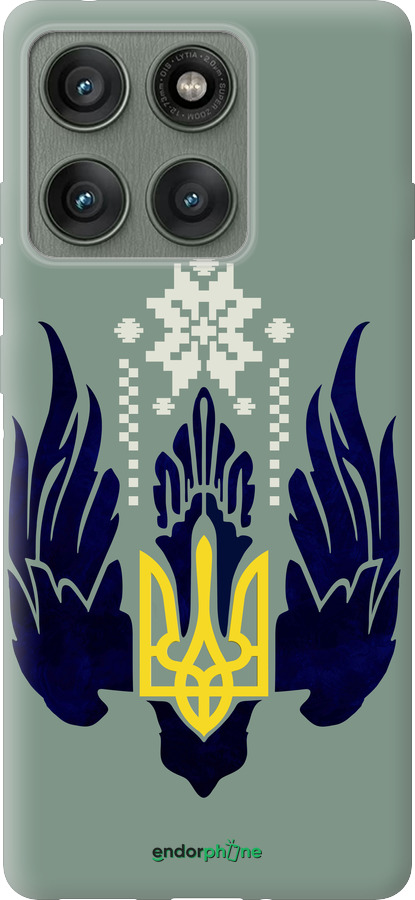 Силиконовый чехол Тризуб с крыльями для Motorola Edge 60 Pro 5G - 5640u-4020 изображение 