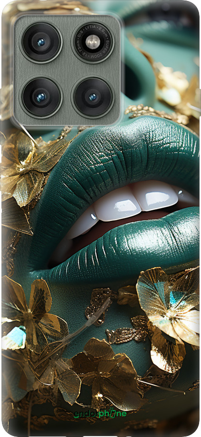 Силиконовый чехол Губы 2 для Motorola Edge 60 Pro 5G - 5667u-4020 изображение 