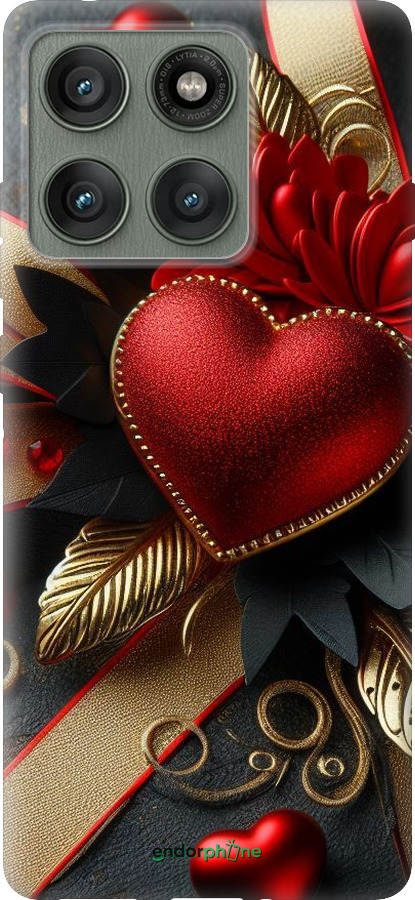 Силиконовый чехол Сердечки v2 для Motorola Edge 60 Pro 5G - 5832u-4020 изображение 