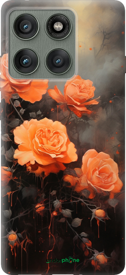 Силіконовий чехол Оранжеві троянди для Motorola Edge 60 Pro 5G - 5944u-4020 изображение 