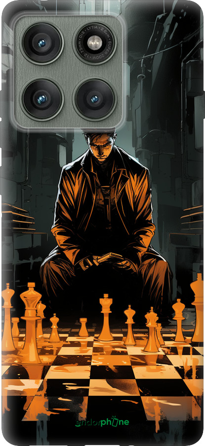 Силиконовый чехол Шахматы для Motorola Edge 60 Pro 5G - 5951u-4020 изображение 