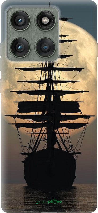 Силиконовый чехол Корабль для Motorola Edge 60 Pro 5G - 5998u-4020 изображение 
