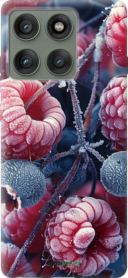 Силіконовий чехол Морозні ягоди для Motorola Edge 60 Pro 5G - 6033u-4020 изображение 