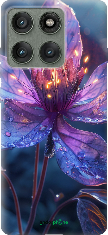 Силиконовый чехол Магический цветок для Motorola Edge 60 Pro 5G - 6038u-4020 изображение 