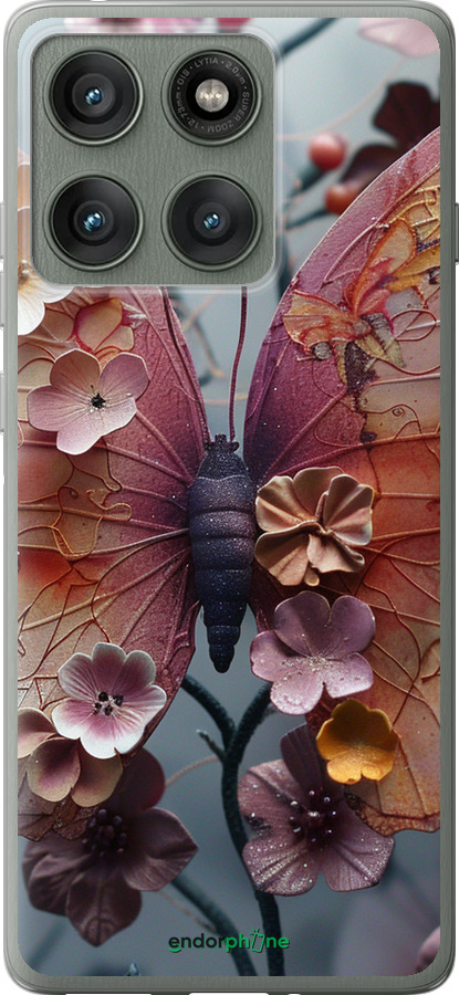 Силиконовый чехол Fairy Butterfly для Motorola Edge 60 Pro 5G - 6048u-4020 изображение 