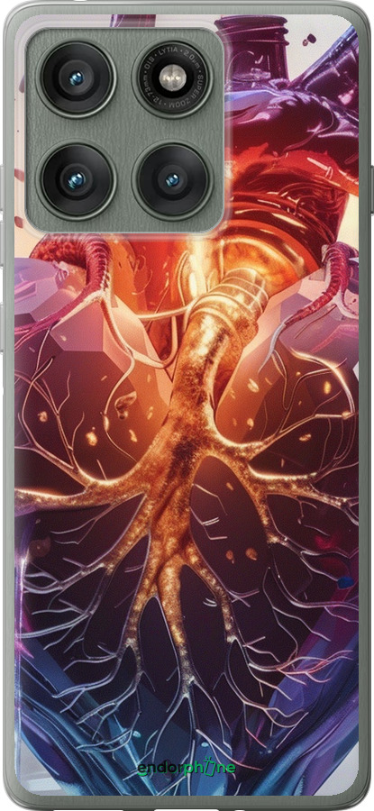 Силиконовый чехол Crystal Heart для Motorola Edge 60 Pro 5G - 6070u-4020 изображение 