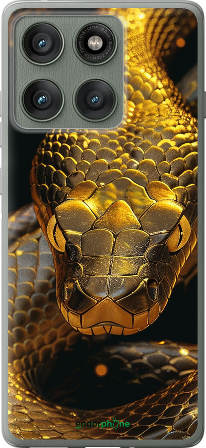 Силиконовый чехол Golden snake для Motorola Edge 60 Pro 5G - 6072u-4020 изображение 