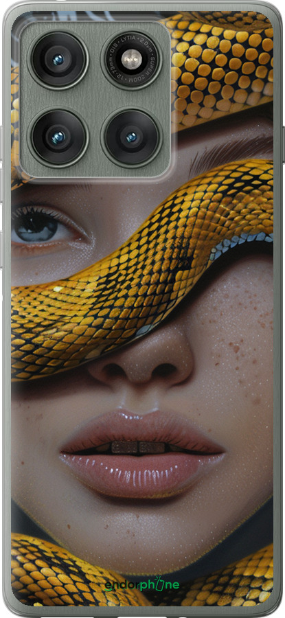 Силіконовий чехол Обійми змії для Motorola Edge 60 Pro 5G - 6081u-4020 изображение 