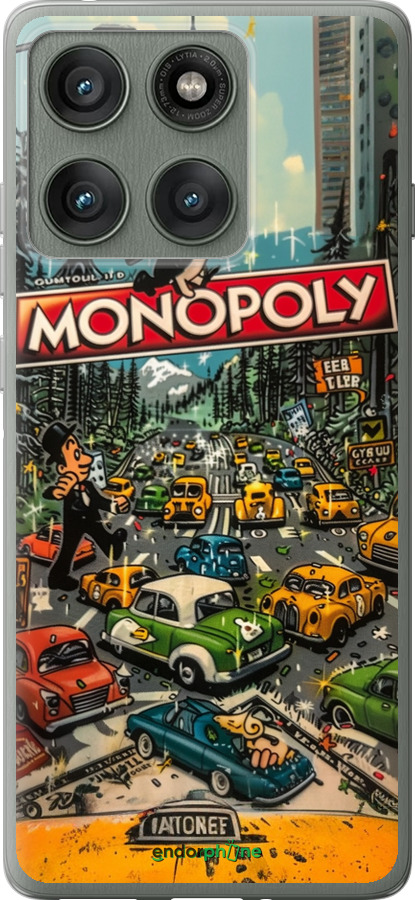 Силиконовый чехол Городской драйв Monopoly для Motorola Edge 60 Pro 5G - 6088u-4020 изображение 