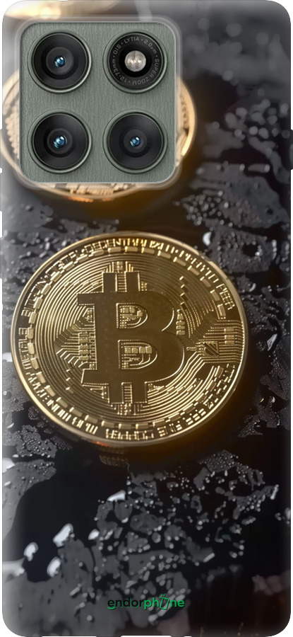 Силиконовый чехол Вулканический Bitcoin для Motorola Edge 60 Pro 5G - 6092u-4020 изображение 