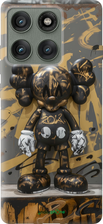 Силиконовый чехол Bronze kaws для Motorola Edge 60 Pro 5G - 6097u-4020 изображение 