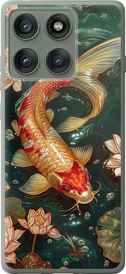 Силиконовый чехол Мелодия Лотоса для Motorola Edge 60 Pro 5G - 6106u-4020 изображение 