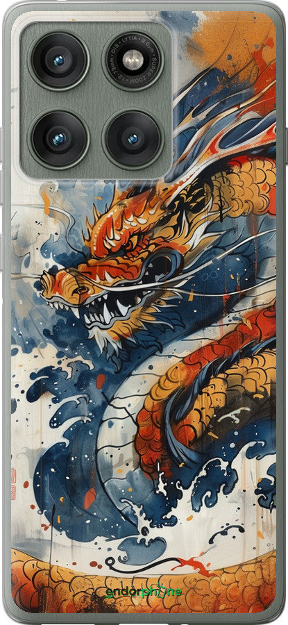 Силиконовый чехол Ярость дракона для Motorola Edge 60 Pro 5G - 6112u-4020 изображение 