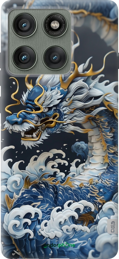 Силіконовий чехол Водяний дракон для Motorola Edge 60 Pro 5G - 6113u-4020 изображение 