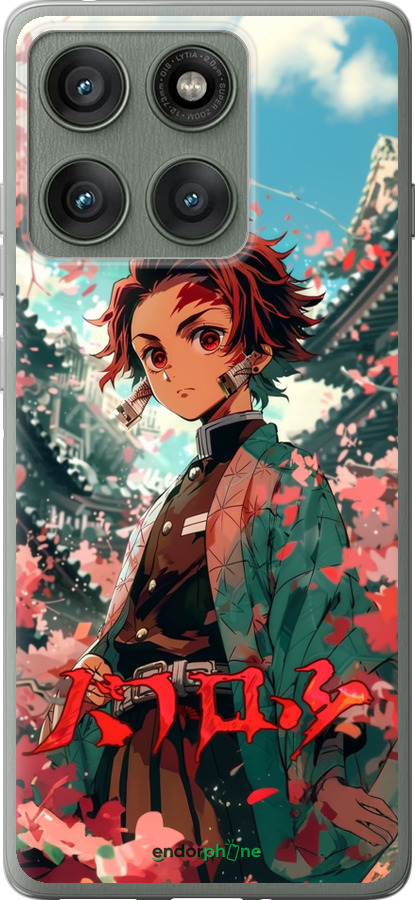 Силиконовый чехол Tanjiro Kamado для Motorola Edge 60 Pro 5G - 6132u-4020 изображение 