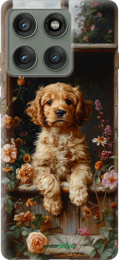 Силиконовый чехол Щенок cocker spaniel для Motorola Edge 60 Pro 5G - 6136u-4020 изображение 