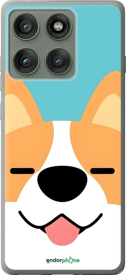 Силиконовый чехол Корги для Motorola Edge 60 Pro 5G - 6280u-4020 изображение 