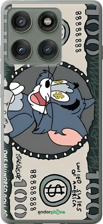 Силиконовый чехол Том и джерри для Motorola Edge 60 Pro 5G - 6291u-4020 изображение 