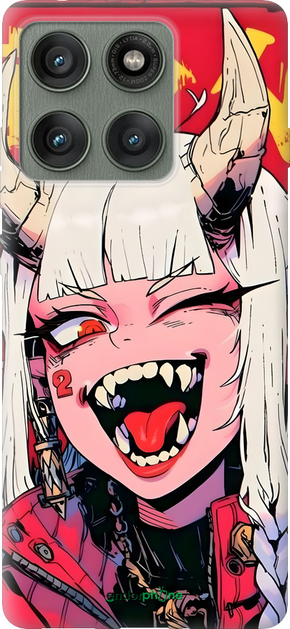 Силиконовый чехол Аниме демон для Motorola Edge 60 Pro 5G - 6308u-4020 изображение 