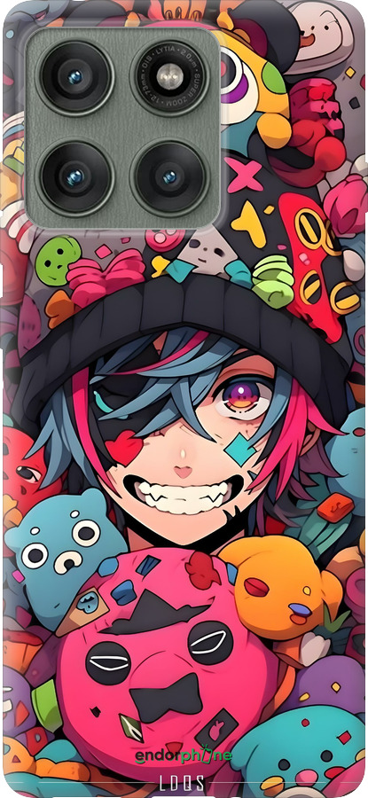 Силиконовый чехол Аниме парень для Motorola Edge 60 Pro 5G - 6317u-4020 изображение 