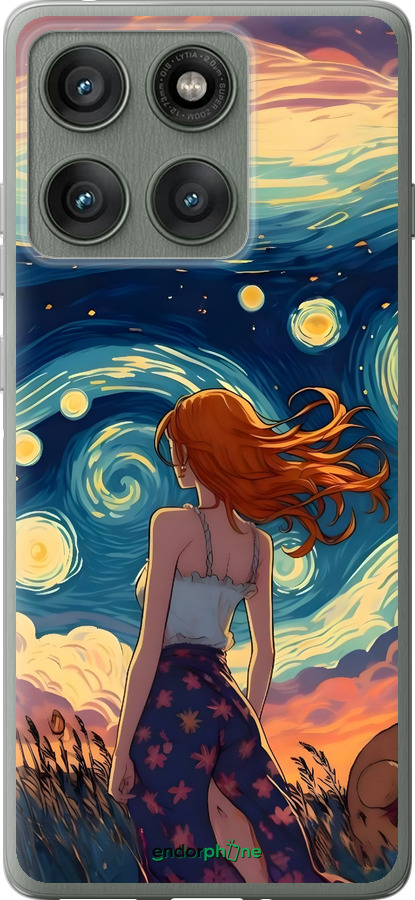 Силіконовий чехол Дівчина Арт для Motorola Edge 60 Pro 5G - 6325u-4020 изображение 