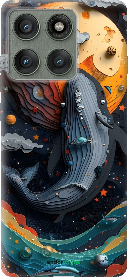 Силіконовий чехол Кит у космосі для Motorola Edge 60 Pro 5G - 6328u-4020 изображение 