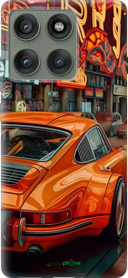 Силиконовый чехол Порше для Motorola Edge 60 Pro 5G - 6334u-4020 изображение 