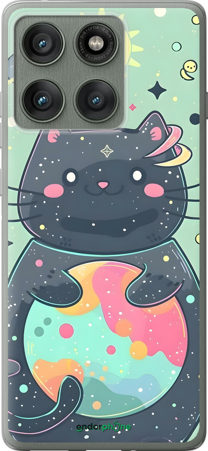 Силіконовий чехол Милый котик для Motorola Edge 60 Pro 5G - 6364u-4020 изображение 