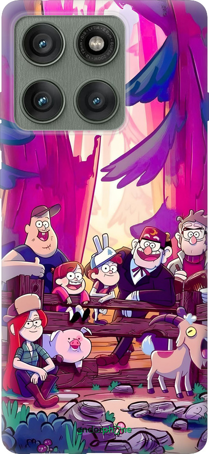 Силиконовый чехол Гравити Фолз для Motorola Edge 60 Pro 5G - 6365u-4020 изображение 