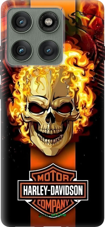 Силиконовый чехол Харлей девидсон для Motorola Edge 60 Pro 5G - 6370u-4020 изображение 