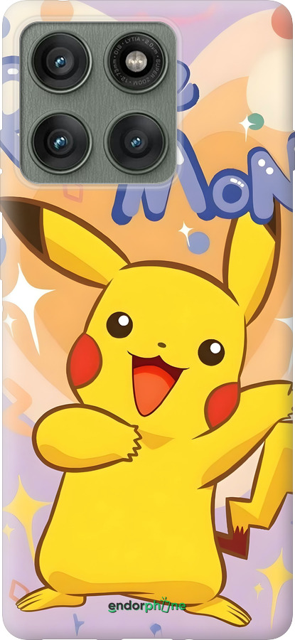 Силіконовий чехол Пикачу для Motorola Edge 60 Pro 5G - 6383u-4020 изображение 